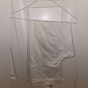 Abercrombie white jeans straight leg ankle cut size 29